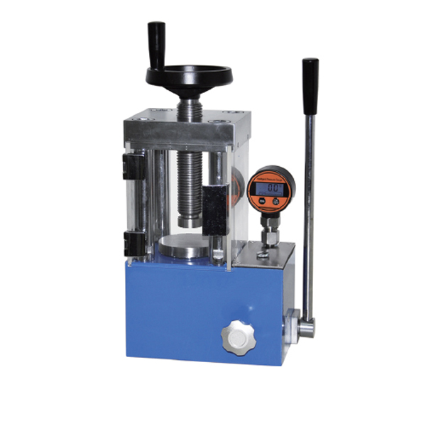 15T Manual Hydraulic Press with Safety Cover & Digital Pressure Guage