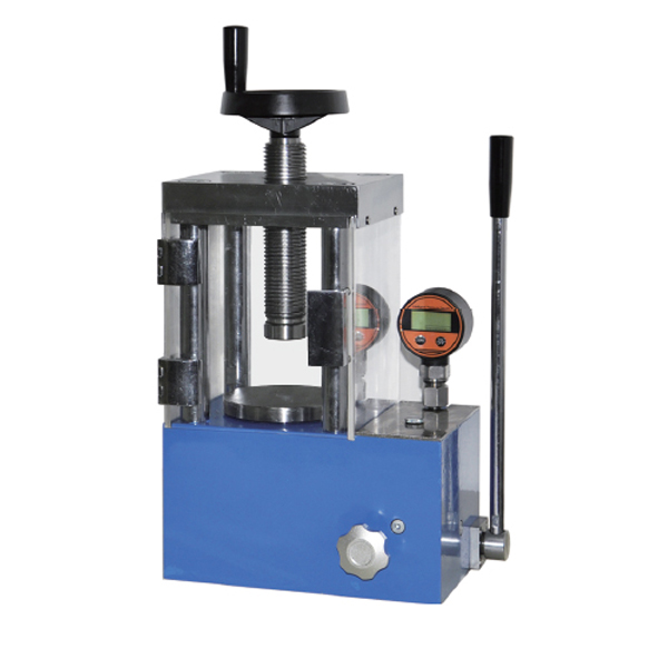 30T Manual Hydraulic Pellet Press with safety Cover & Digital Display Gauge
