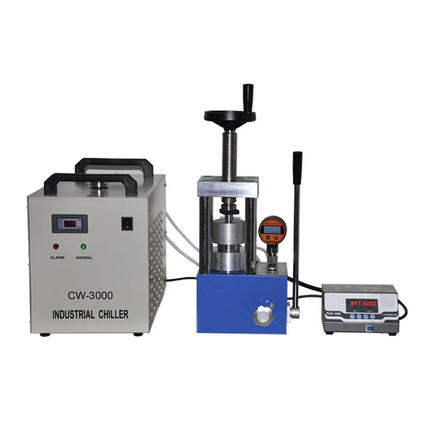 24T 300C Hot Hydraulic Pellet Press with Heatable Die