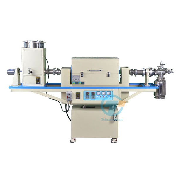 1200℃ Two Zones Rotary Tube Furnace with Automatic Feeding & Receiving System