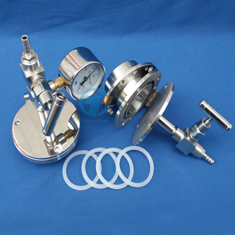 80 mm dia Tube Hinged Vacuum Sealing Assembly Flange 