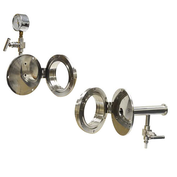 100 mm dia Tube Hinged Vacuum Sealing Assembly Flange