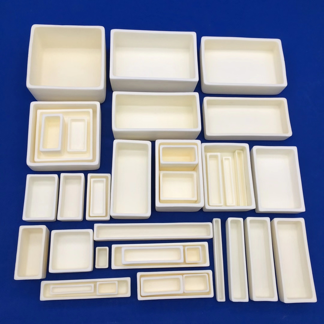 Rectangle Alumina Combustion Boat Crucible 
