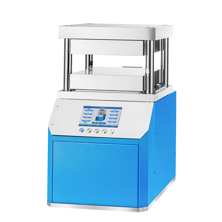 30T Automatic Hot Press with 300×300mm heating platens (without safety cover) 