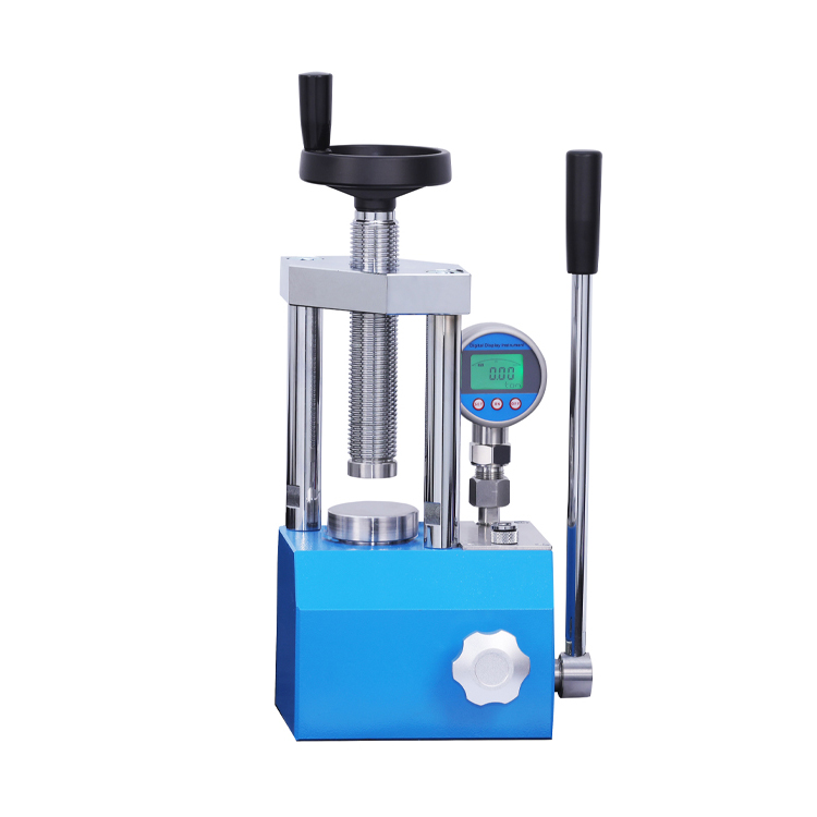 3T Manual Pellet Press Machine with digital pressure gauge