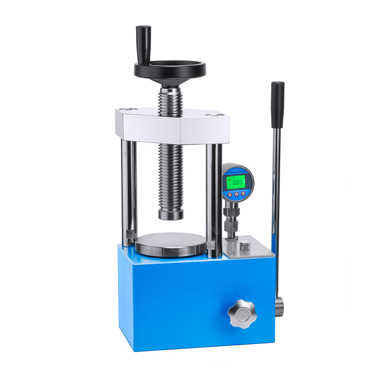 15T Manual Pellet Press with Digital Presure Guage & Two columns 